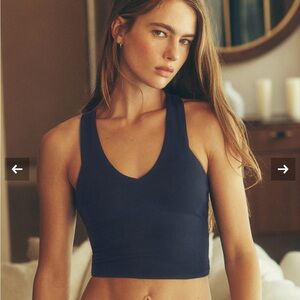 ALO Yoga Navy Real Bra tank
